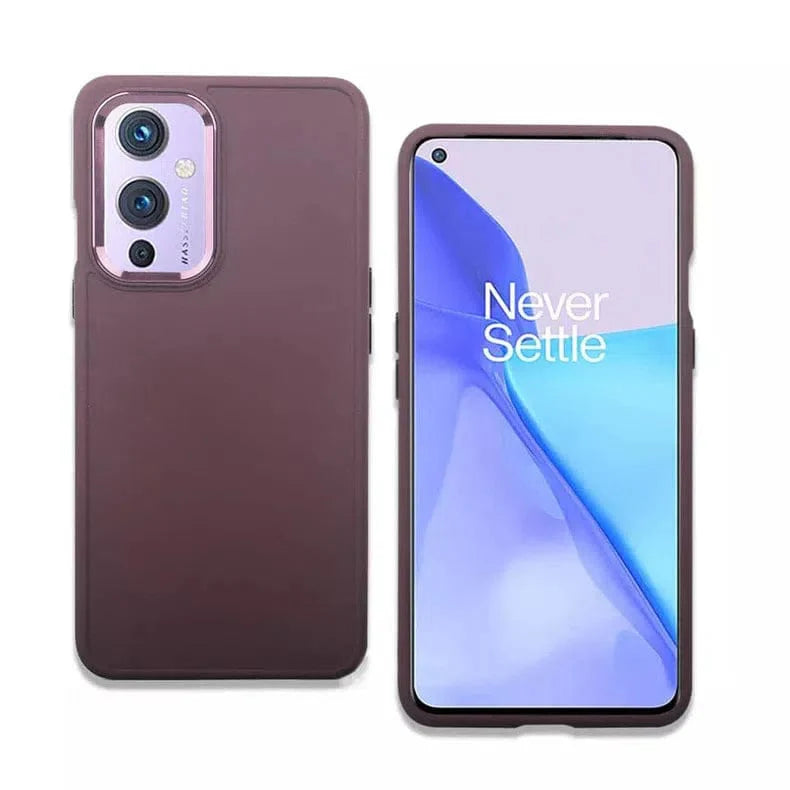 3 in 1 Metal Camera Frame Matte TPU Phone Back Case for OnePlus