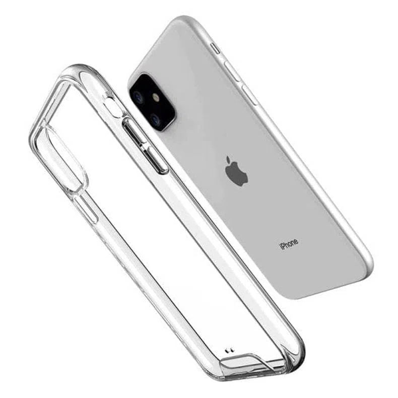 iShock Transparent Soft Edge TPU Acrylic Phone Back Case Cover for Apple iPhone - A to Z Prime