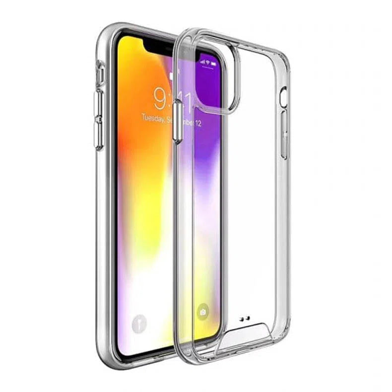 iShock Transparent Soft Edge TPU Acrylic Phone Back Case Cover for Apple iPhone - A to Z Prime