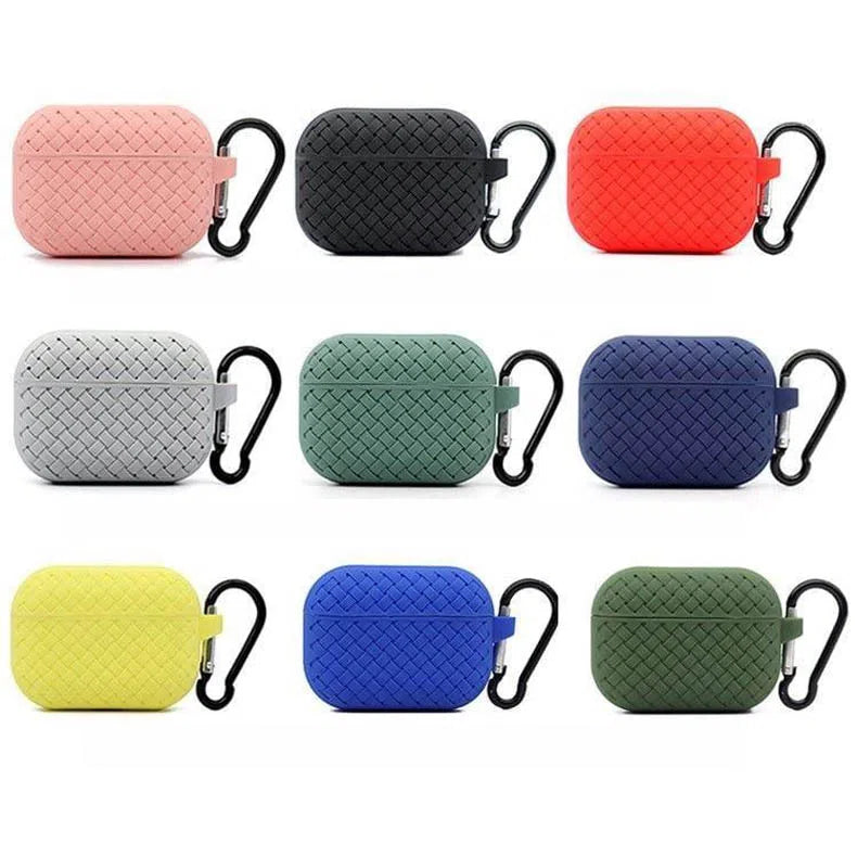 Woven Pattern Silicone Soft Case for Airpods 1 and 2 | Airpods Pro | Airpods 3 - A to Z Prime