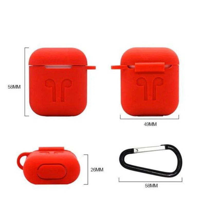 Silicone Soft Case for Apple Airpods 1 & 2, Airpods Pro - A to Z Prime