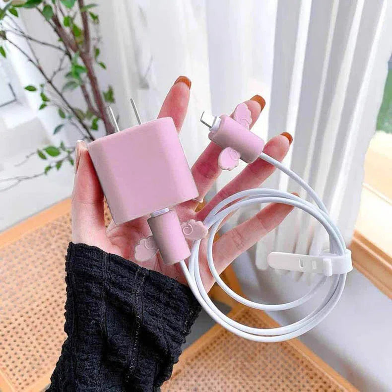 Candy Color Soft Silicone Cover for Apple Charger 18-20W - A to Z Prime