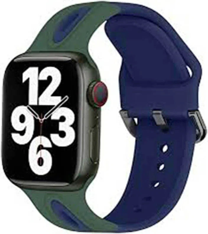 Dual Color Silicone Sport Strap Band for Apple Watch - A to Z Prime