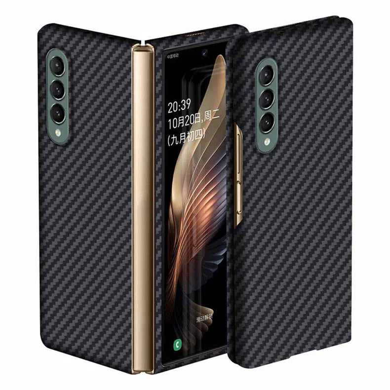Cases & Covers - Carbon Fiber Texture Hard Phone Back Case Cover for Samsung Galaxy Fold5 | Fold4 - ktusu - Carbon Fiber Texture Hard Phone Back Case Cover for Samsung Galaxy Fold5 | Fold4 - undefined