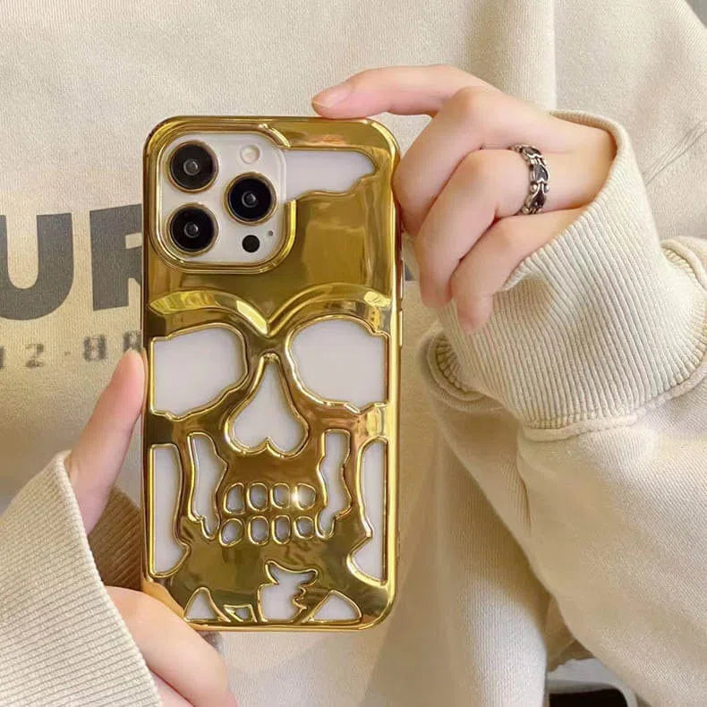 Cases & Covers - Hollow Skull Design Phone Back Case Cover for Apple iPhone - ktusu - Hollow Skull Design Phone Back Case Cover for Apple iPhone - undefined