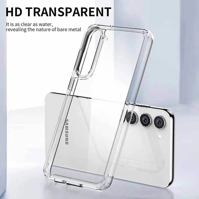 Crystal Clear Hard Back Soft TPU Edge Shockproof Phone Back Case Cover for Samsung Galaxy Samsung S23 / Clear Clear Cases & Covers Ktusu