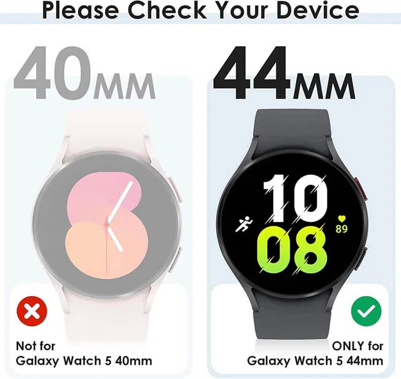 Cases & Covers - Samsung Galaxy Watch 4 (44mm) Matte Hard Slim Bumper with Glass for Smartwatches Case - ktusu - Samsung Galaxy Watch 4 (44mm) Matte Hard Slim Bumper with Glass for Smartwatches Case - undefined