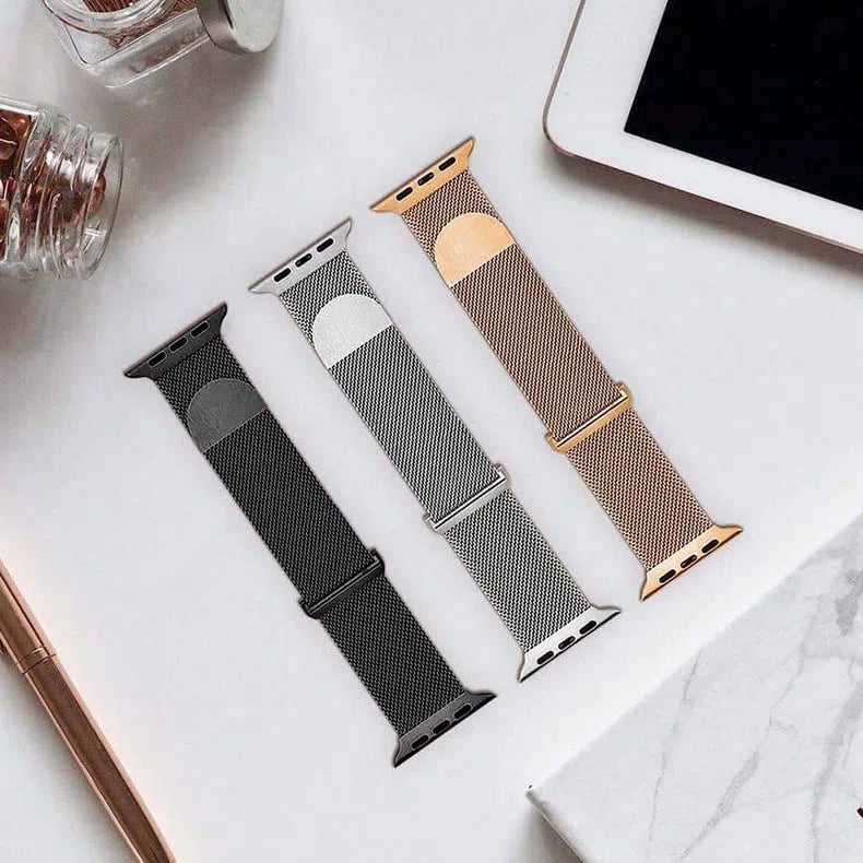 Straps & Bands - Milanese Magnetic Stainless Steel Mesh Clasp Loop Band for Apple Watch - ktusu - Milanese Magnetic Stainless Steel Mesh Clasp Loop Band for Apple Watch - undefined