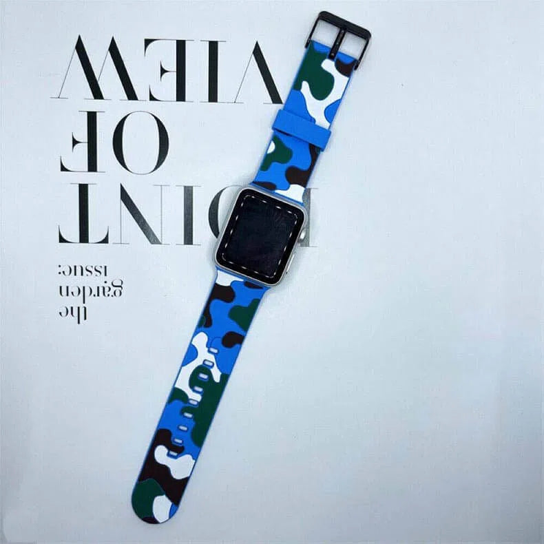 Straps & Bands - Camo Soft Silicone Strap Band for Apple Watch - ktusu - Camo Soft Silicone Strap Band for Apple Watch - undefined