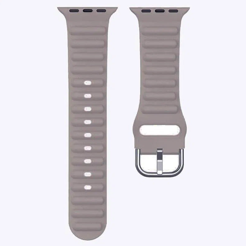 Ocean Ripple Silicone Soft Sport Band Strap for Apple Watch - A to Z Prime