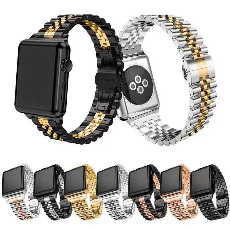 Straps & Bands - New Stainless Steel Metal Link Bracelet Chain Strap for Apple Watch - ktusu - New Stainless Steel Metal Link Bracelet Chain Strap for Apple Watch - undefined