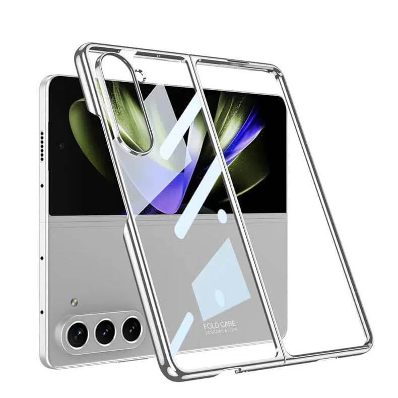 Cases & Covers - Samsung Galaxy Z Fold5 New Electroplating Frame Crystal Phone Back Case Cover - ktusu - Samsung Galaxy Z Fold5 New Electroplating Frame Crystal Phone Back Case Cover - undefined