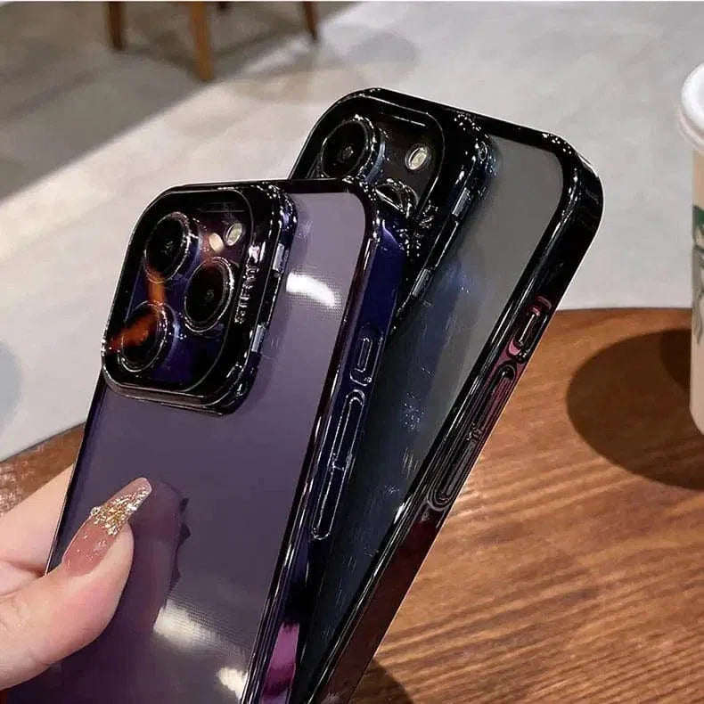 Camera Lens Protector kickstand Electroplating Back Case for Apple iPhone ktusu