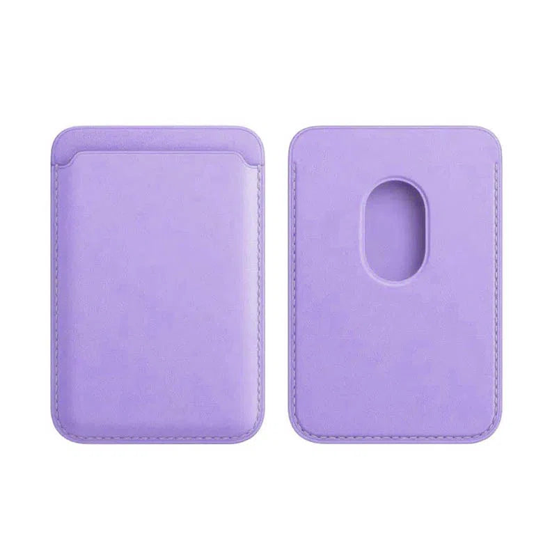 PU Magnetic Card Wallet Holder with MagSafe Lavender Mounts Stands & Grips Ktusu