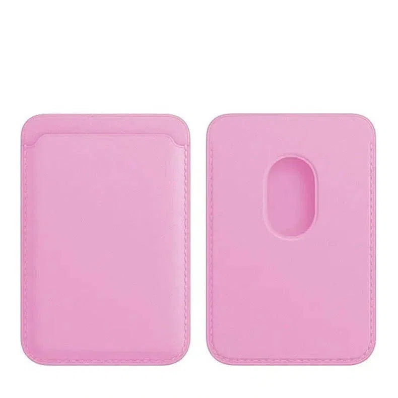 PU Magnetic Card Wallet Holder with MagSafe Pink Card Holder Ktusu