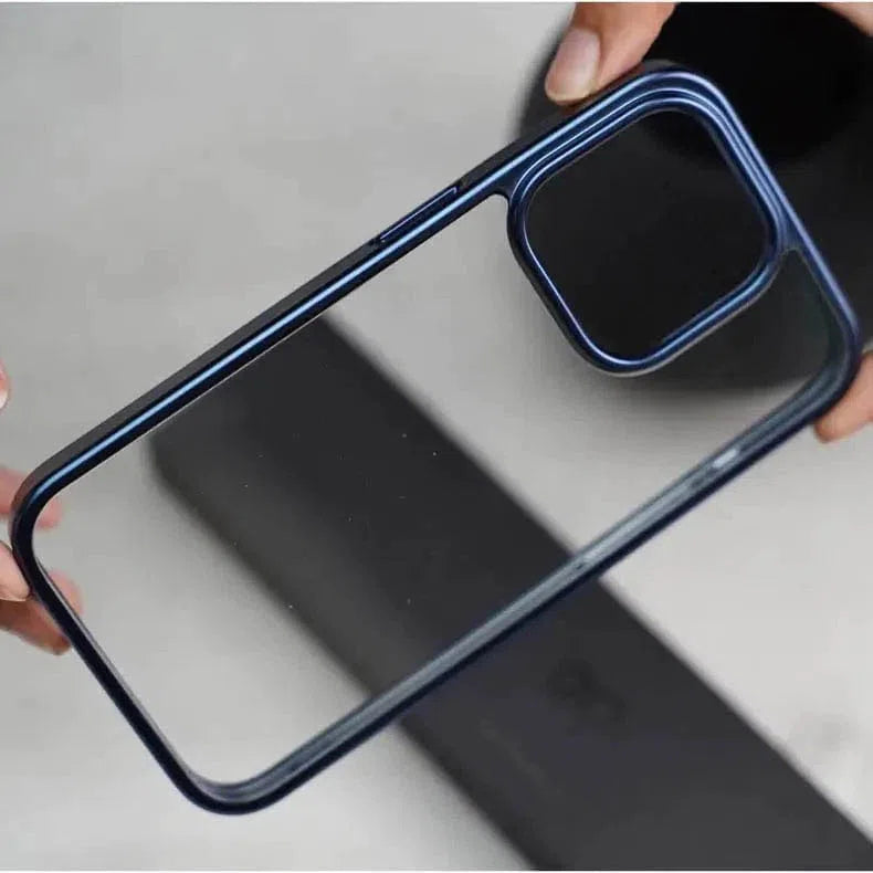 Luster Less Soft Frame Hard Transparent Back Phone Case Cover for Apple iPhone Cases & Covers Ktusu