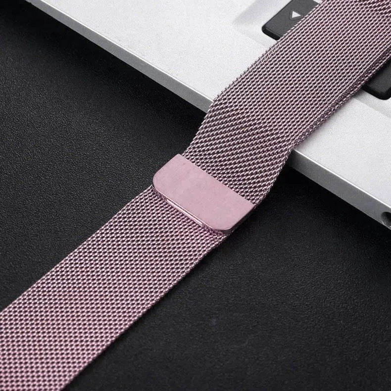 Milanese Magnetic Loop Band for Apple Watch 42mm | 44mm | 45mm | Ultra 49mm / Rose Gold Straps & Bands Ktusu