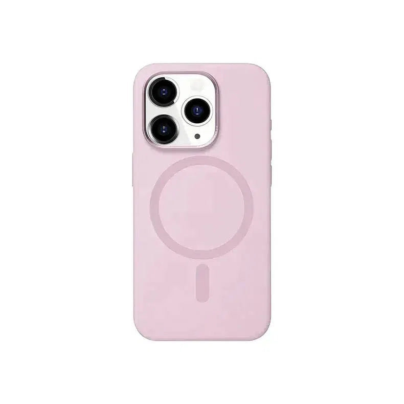 Liquid Silicone Magnetic MagSafe Phone Back Case Cover for Apple iPhone iPhone 15 Pro Max / Pink Cases & Covers Ktusu