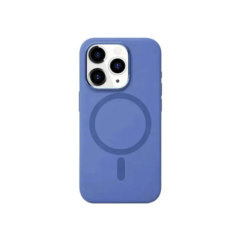 Liquid Silicone Magnetic MagSafe Phone Back Case Cover for Apple iPhone iPhone 15 Pro Max / Sierra Blue Cases & Covers Ktusu