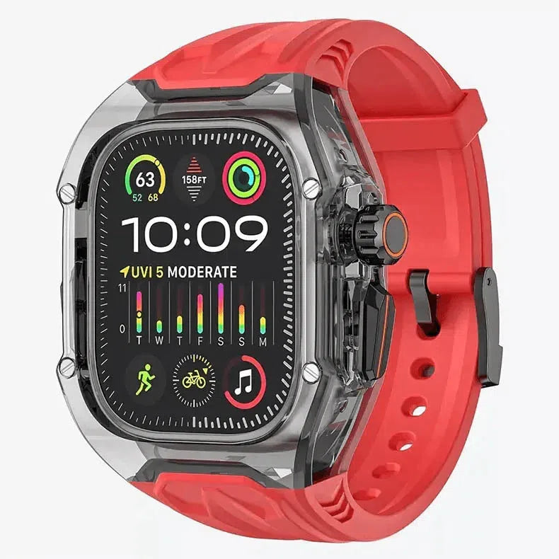 Rugged Military Clear Case Band for Apple Watch Atoz prime A to Z Prime