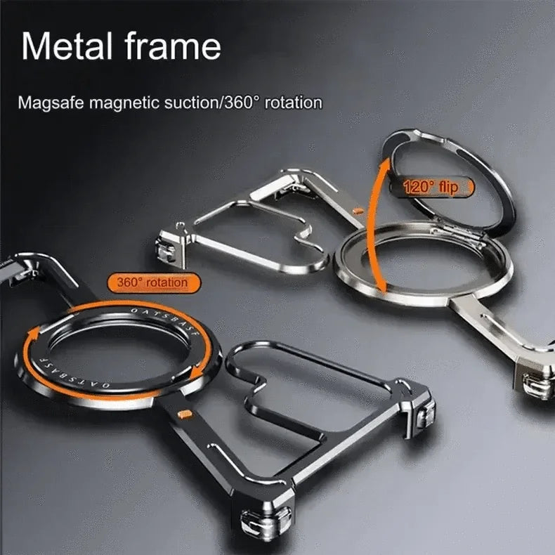 360 Degree Kickstand Aluminum Frameless Case for Samsung S24 Ultra