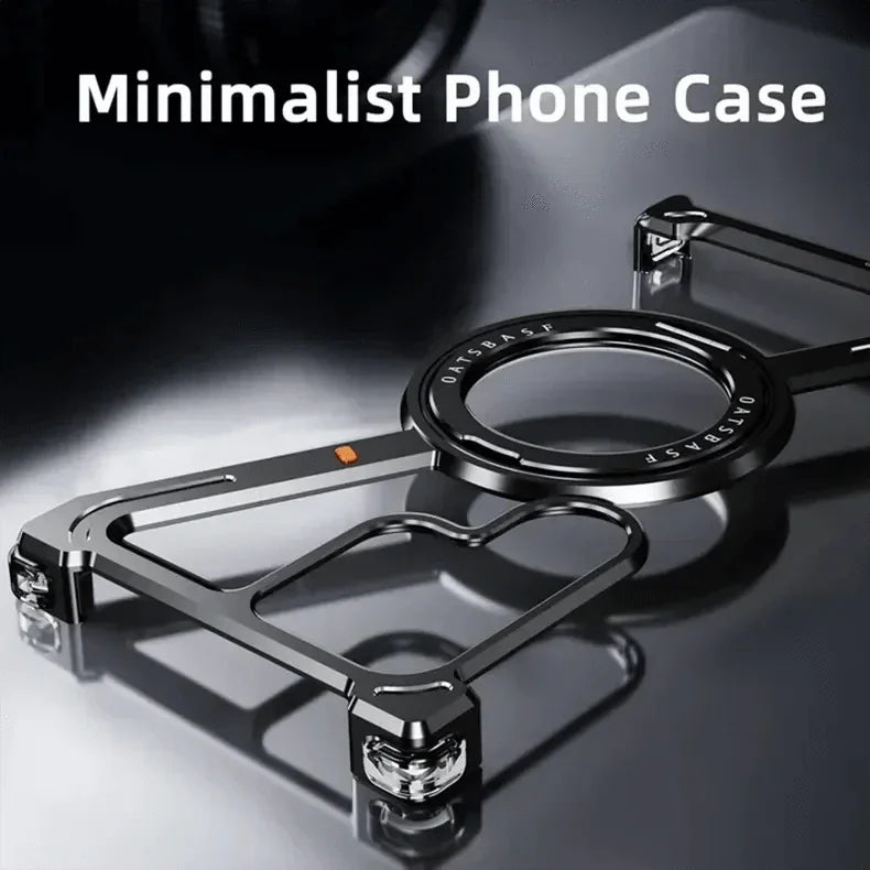 360 Degree Kickstand Aluminum Frameless Case for Samsung S24 Ultra