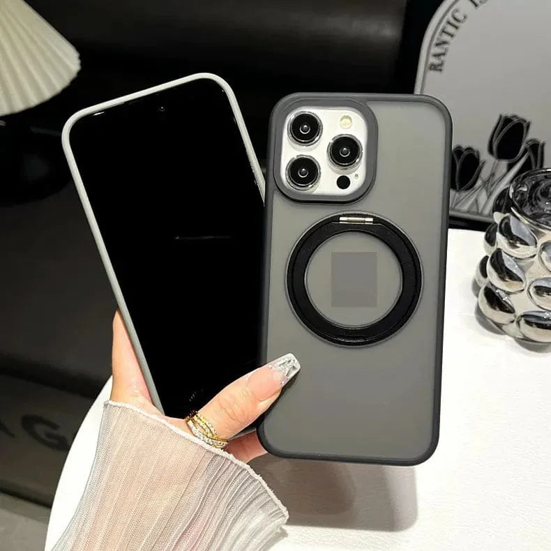 360 Degree Rotatable Magnetic Kickstand Shockproof Hard Case for iPhone 15