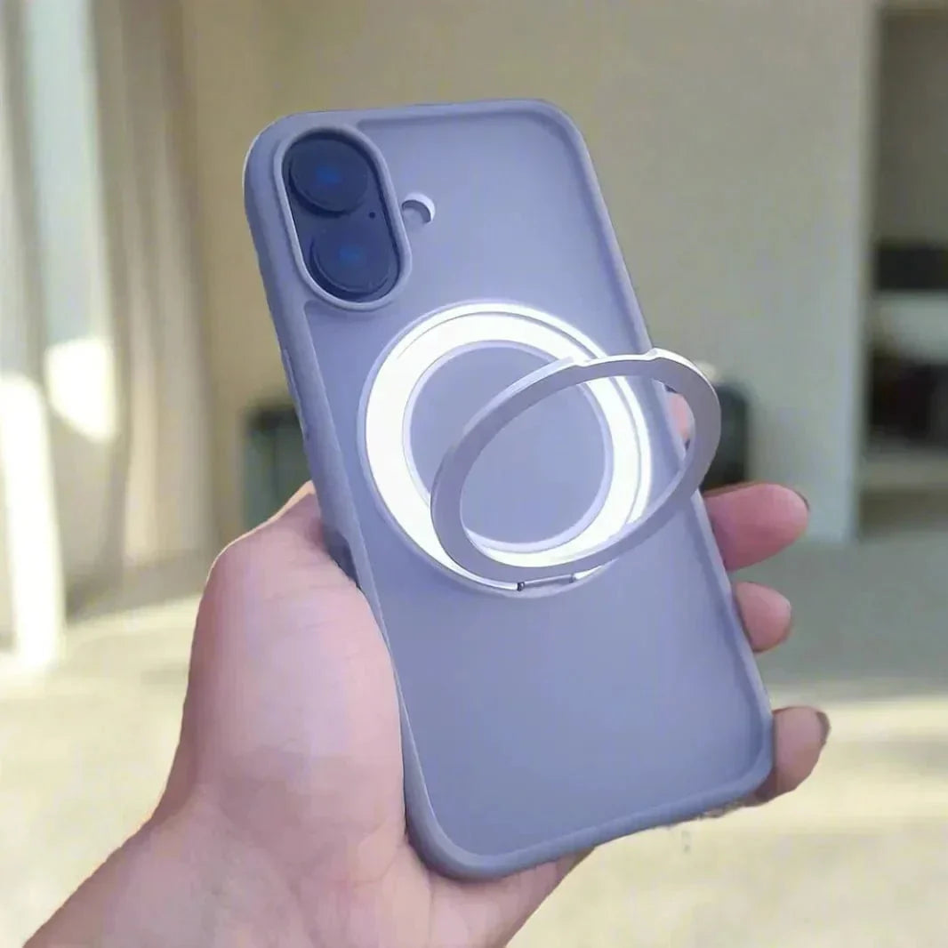 360 Degree Rotatable Magnetic Kickstand Shockproof Hard Case for iPhone 16 Pro