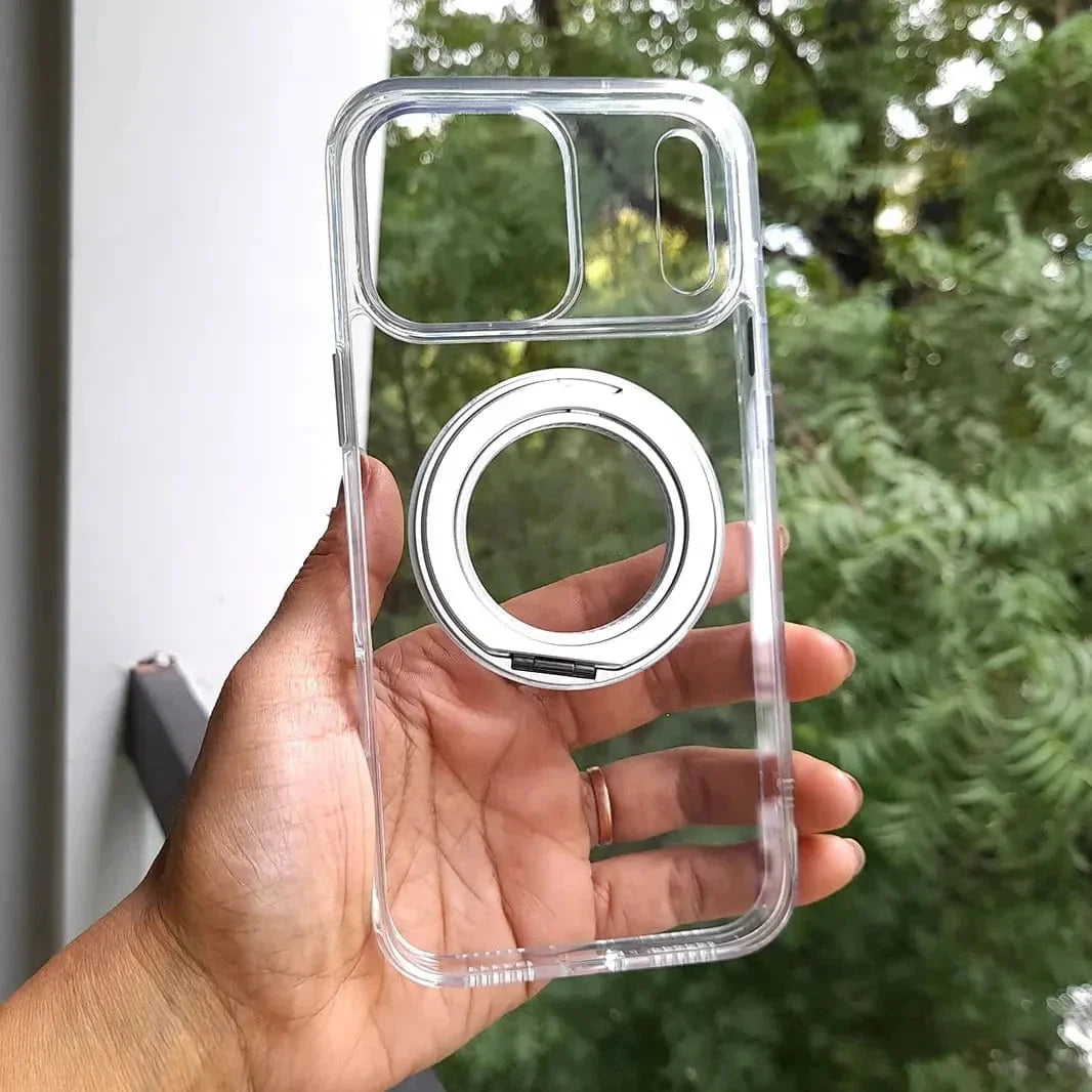 360 Degree Rotatable Magnetic Kickstand Shockproof Hard Case for iPhone 17 Air