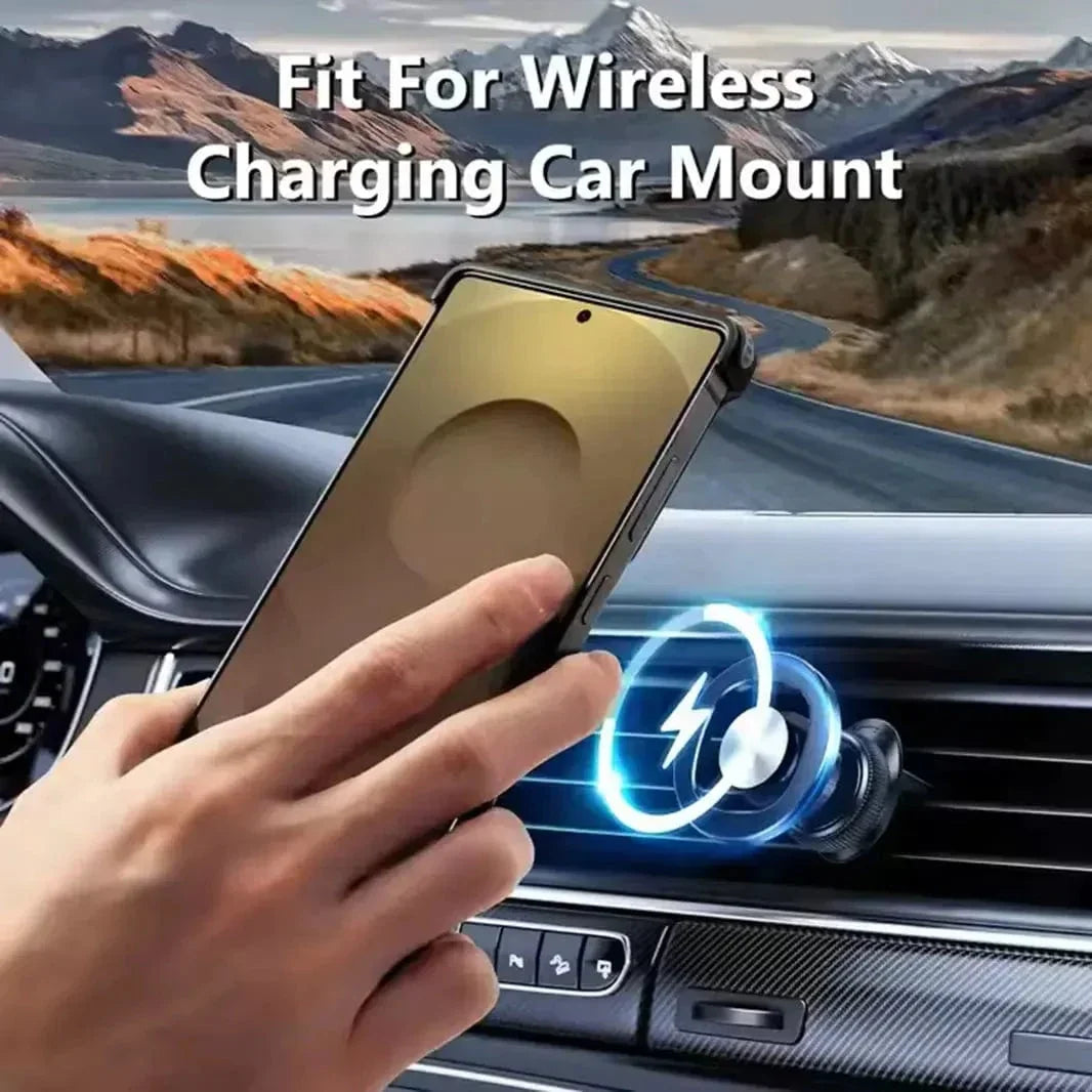 360 Degree Rotatable Ring Stand Metal Frame Kevlar Case for iPhone 16 Pro