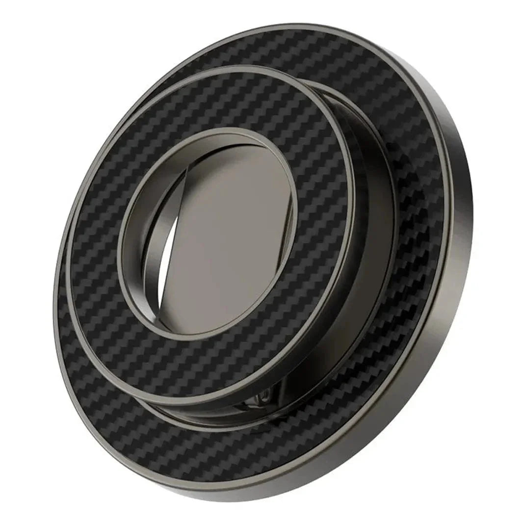 360 Degree Rotating Carbon Fiber Magnetic Ring Grip for Magsafe Function Built in Cases