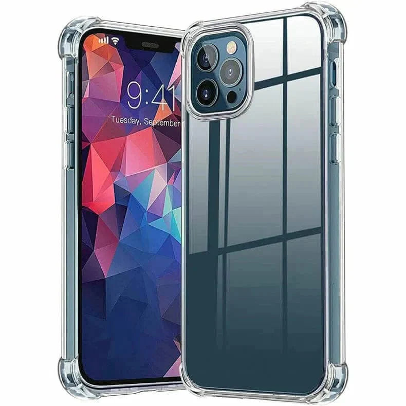 360 Degree Shockproof Soft TPU Case for iPhone 14 Clear Back Cases