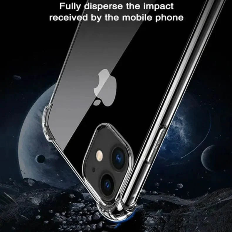 360 Degree Shockproof Soft TPU Phone Back Case for Apple iPhone