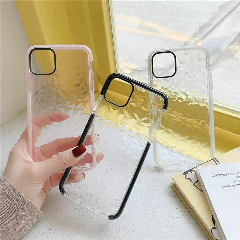 3D Geometric AIR Prism Soft Case for iPhone Back Cases