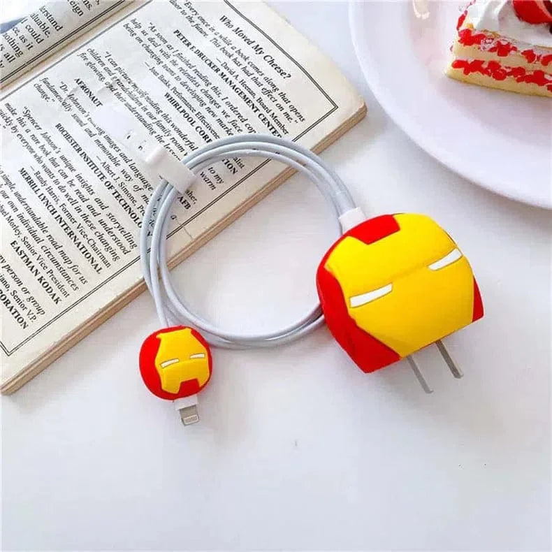3D Silicone Cover with Spiral for Apple Adapter 18-20W