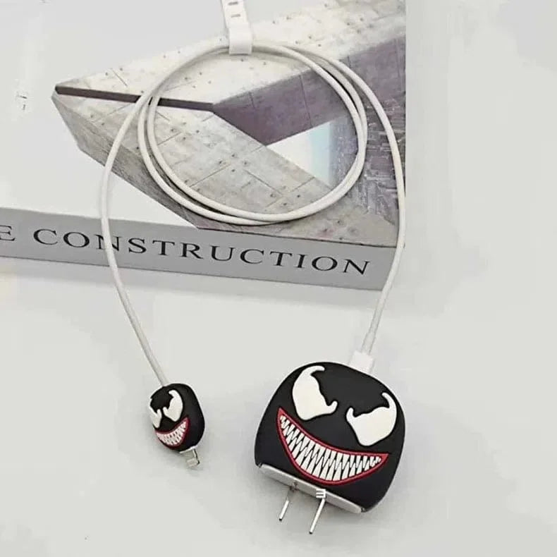 3D Silicone Cover with Spiral for Apple Adapter 18-20W