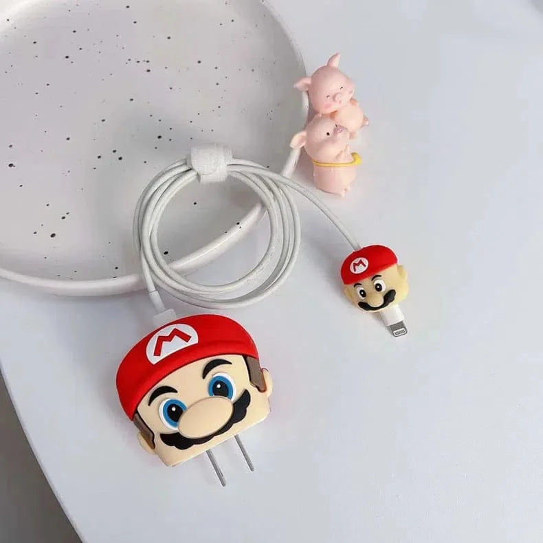 3D Silicone Cover with Spiral for Apple Adapter 18-20W