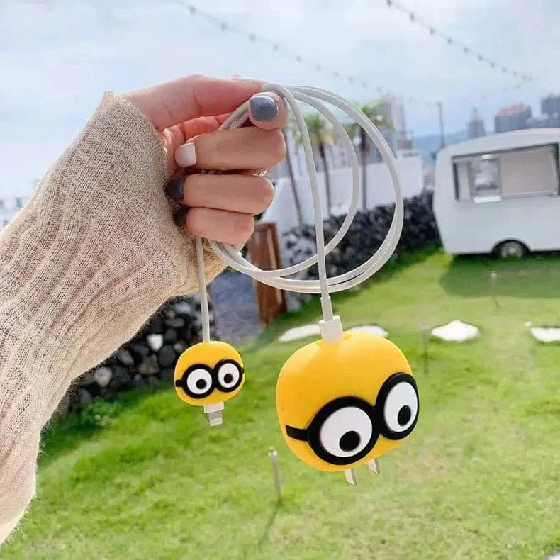 3D Silicone Cover with Spiral for Apple Adapter 18-20W