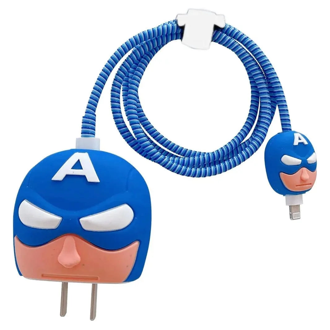 3D Silicone Cover with Spiral for Apple Adapter 18-20W