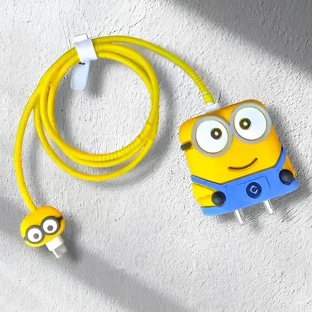 3D Silicone Cover with Spiral for Apple Adapter 18-20W