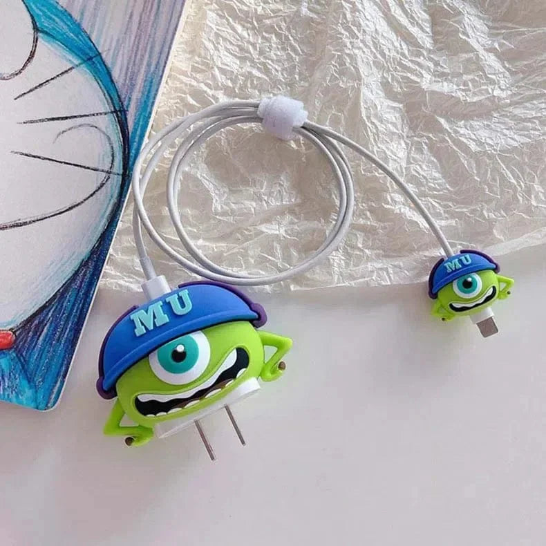 3D Silicone Cover with Spiral for Apple Adapter 18-20W