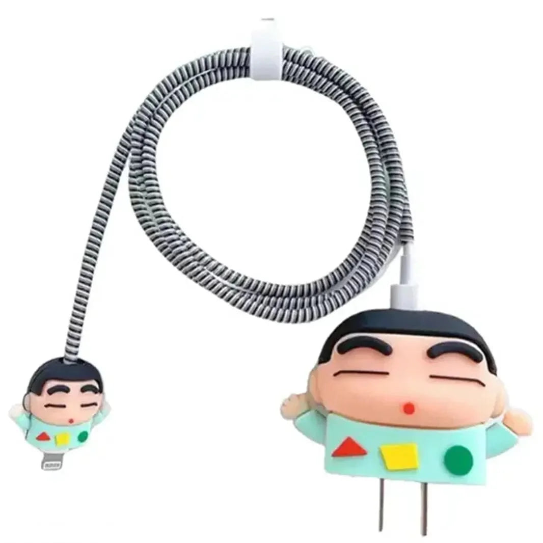 3D Silicone Cover with Spiral for Apple Adapter 18-20W