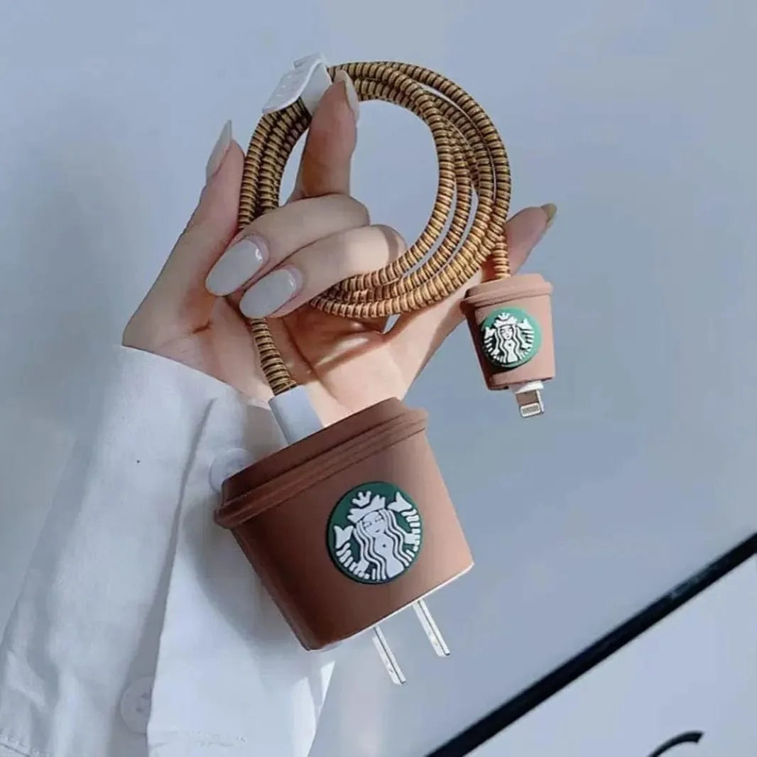 3D Silicone Cover with Spiral for Apple Adapter 18-20W