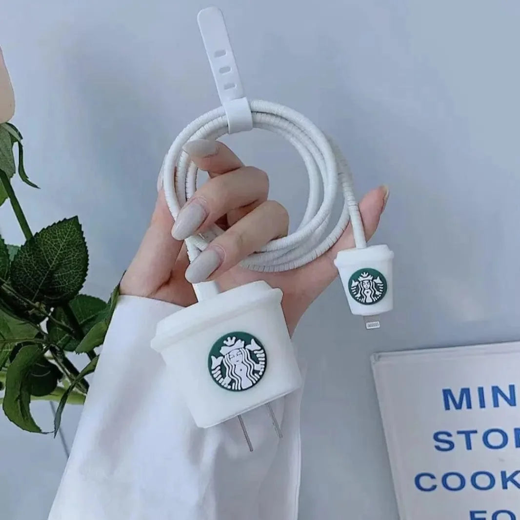 3D Silicone Cover with Spiral for Apple Adapter 18-20W