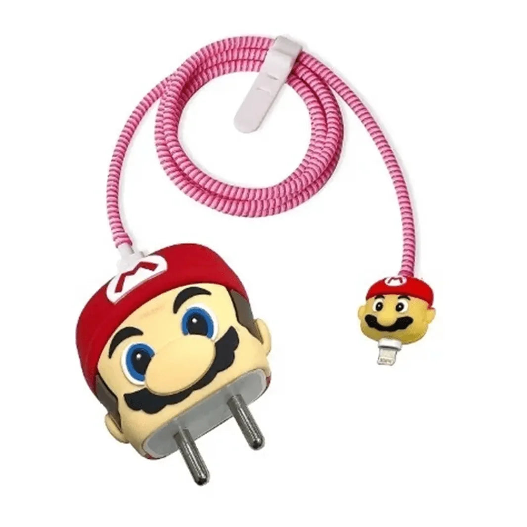 3D Silicone Cover with Spiral for Apple Adapter 18-20W