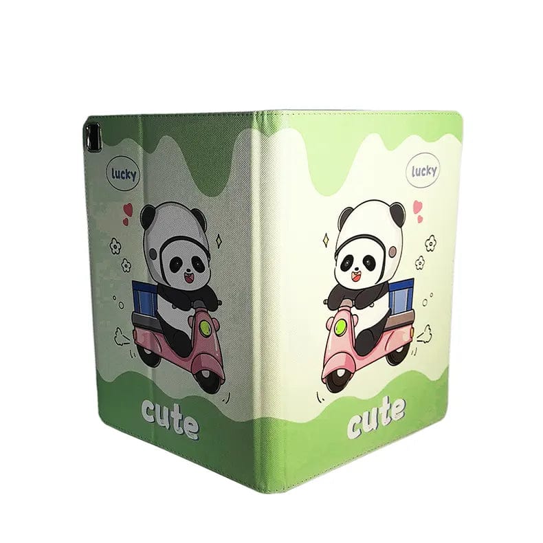 3D Silicone Cute Cartoon Print TPU Stand Case for iPad