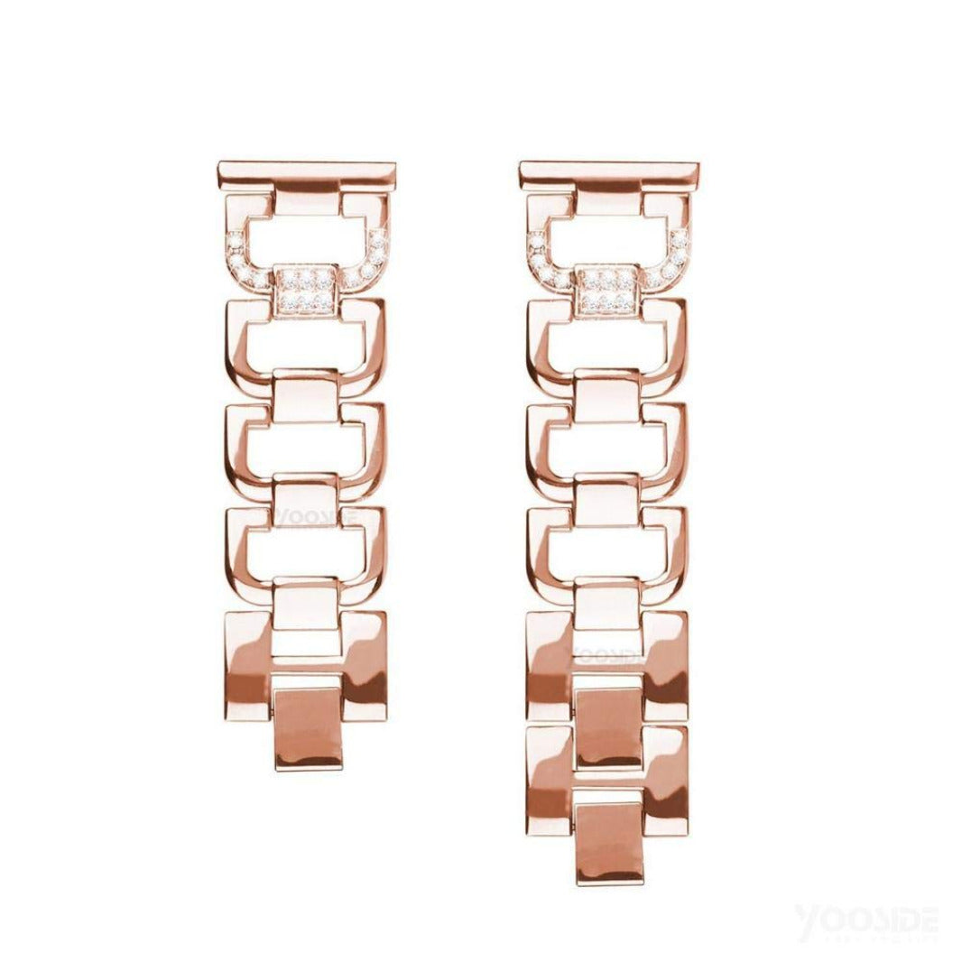 D Shape Chain link Metal Band for Smartwatch 22mm Straps & Bands