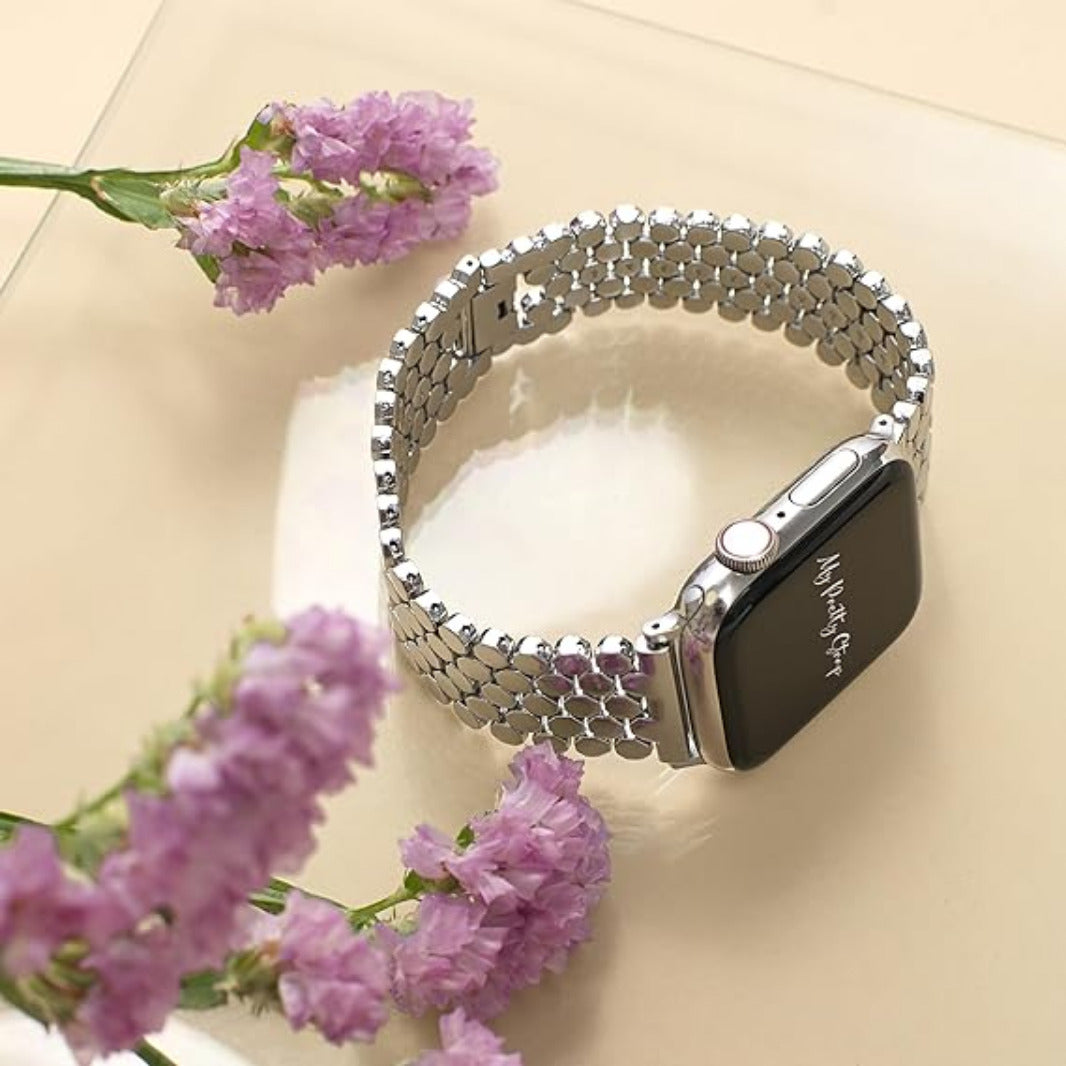 Honeycomb Pattern Stainless Steel Metal Band for Apple Watch 42 | 44 | 45 | Ultra 49 | 46mm S10 Straps & Bands