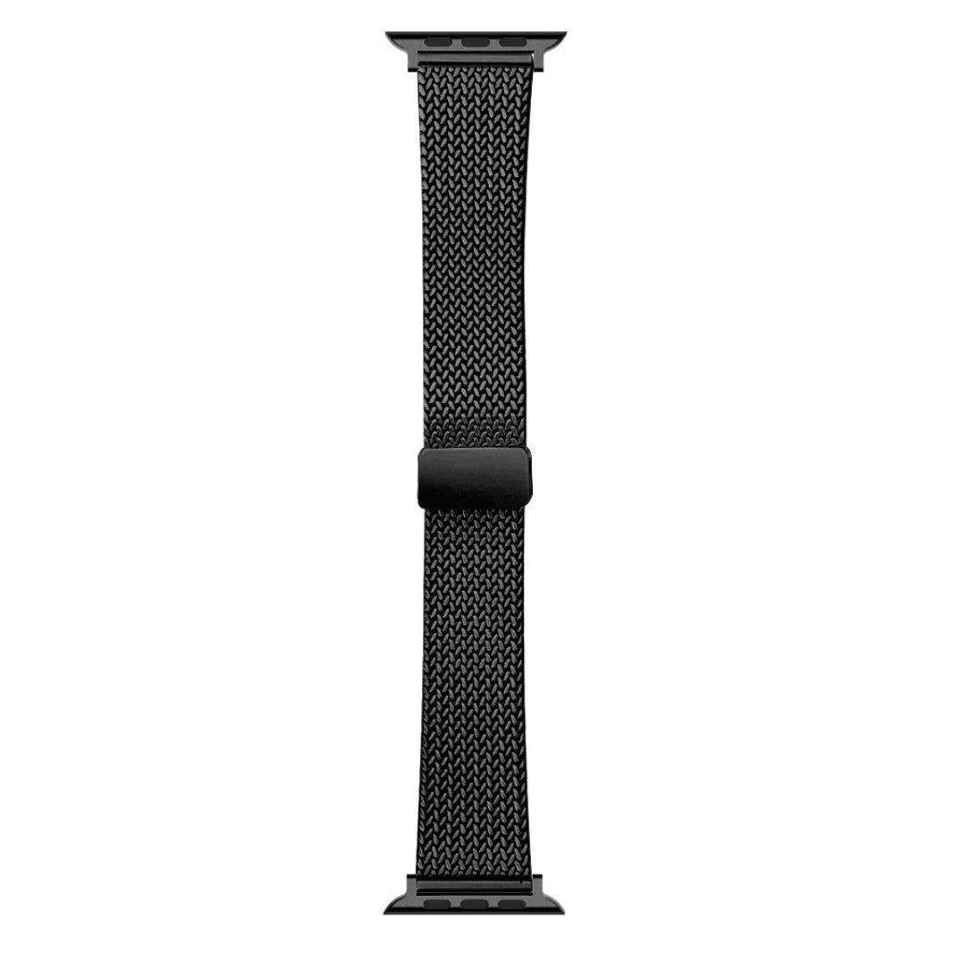 Stainless Steel Magnetic D-Buckle Band for Apple Watch 42 | 44 | 45 | Ultra 49 | 46mm S10 42 | 44 | 45 | Ultra 49 | 46mm S10 black Straps & Bands