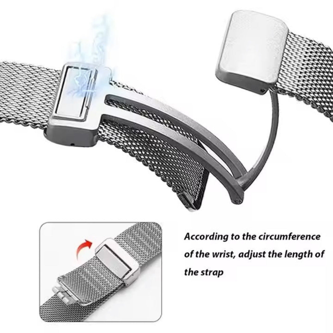 Stainless Steel Magnetic D-Buckle Band for Apple Watch 42 | 44 | 45 | Ultra 49 | 46mm S10 Straps & Bands